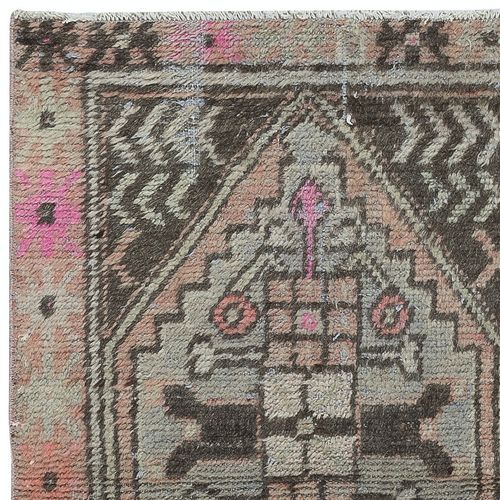30x41 In Vintage Handmade Scatter Rug, Turkish Accent Rug, Decorative Door Mat photo Textiles
