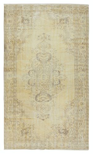 5.5x9.3 Ft Rustic Unique Handmade Area Rug, 1960s Sun Faded Turkish Carpet