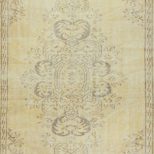 5.5x9.3 Ft Rustic Unique Handmade Area Rug, 1960s Sun Faded Turkish Carpet photo 433.0