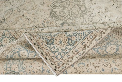 8x12 Ft One Of A Kind Vintage Turkish Area Rug. Handmade Rustic Large Carpet photo for sale