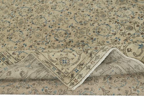8x12.2 Ft One Of A Kind Vintage Rug. Handmade Turkish Carpet With Floral Design photo for sale