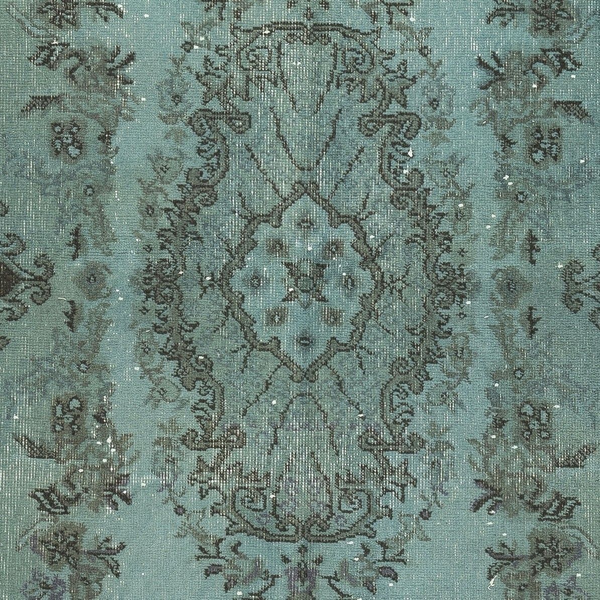 4x7 Ft Contemporary Handmade Turkish Area Rug Over Dyed In Blue. Floor Covering photo 228.0