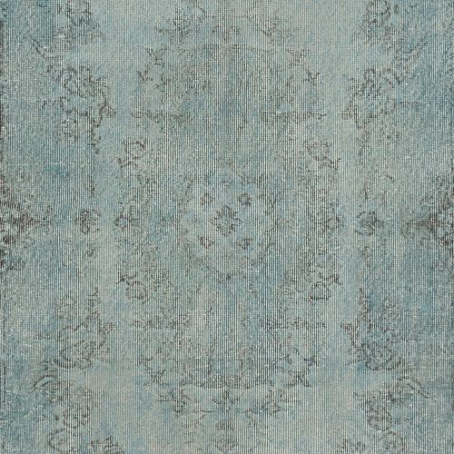 3.8x7 Ft Contemporary Handmade Turkish Accent Rug In Light Blue Color photo 222.0