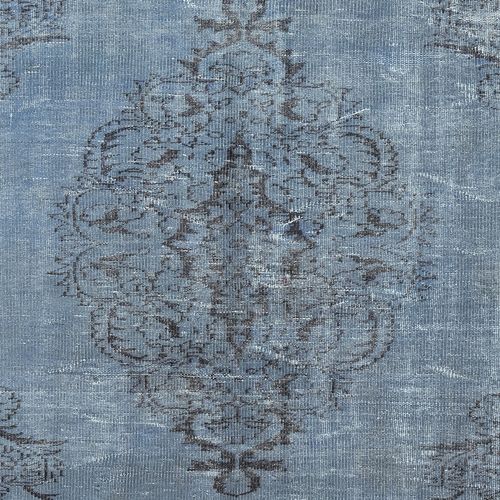 5.7x9.2 Ft Decorative Handmade Turkish Area Rug In Blue. Modern Floor Covering photo 449.0