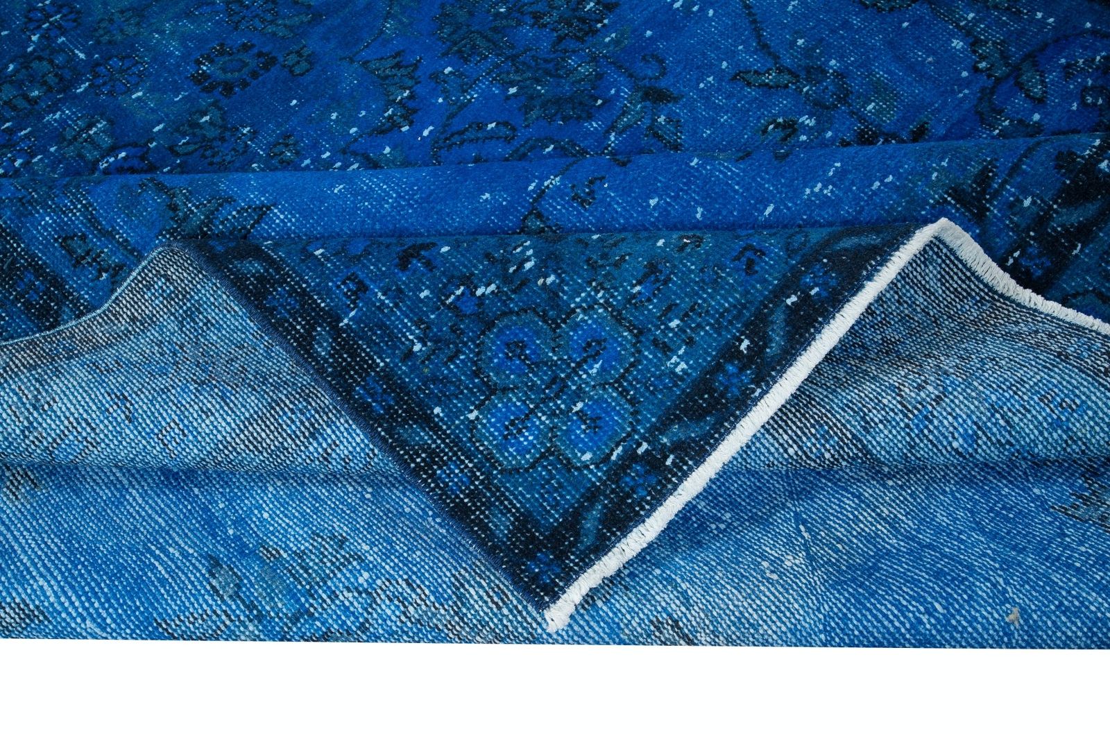 6.2x10.2 Ft Modern Blue Area Rug, Handwoven And Handknotted In Turkey photo for sale