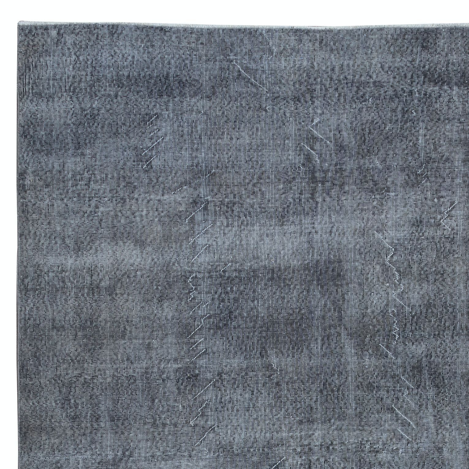 7.5x12.4 Ft Handmade Turkish Large Area Rug In Gray, Ideal For Modern Interiors photo Textiles