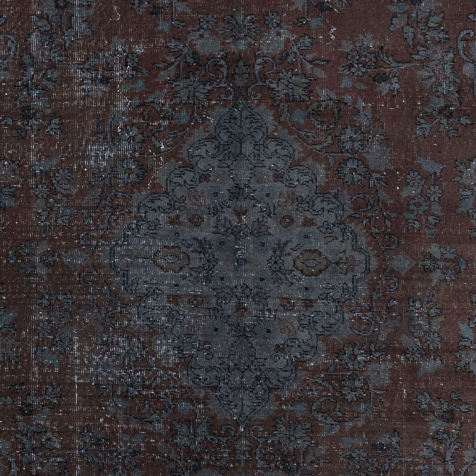 5x8.5 Ft Modern Handmade Turkish Rug In Gray & Brown For Living Room & Bedroom photo 362.0