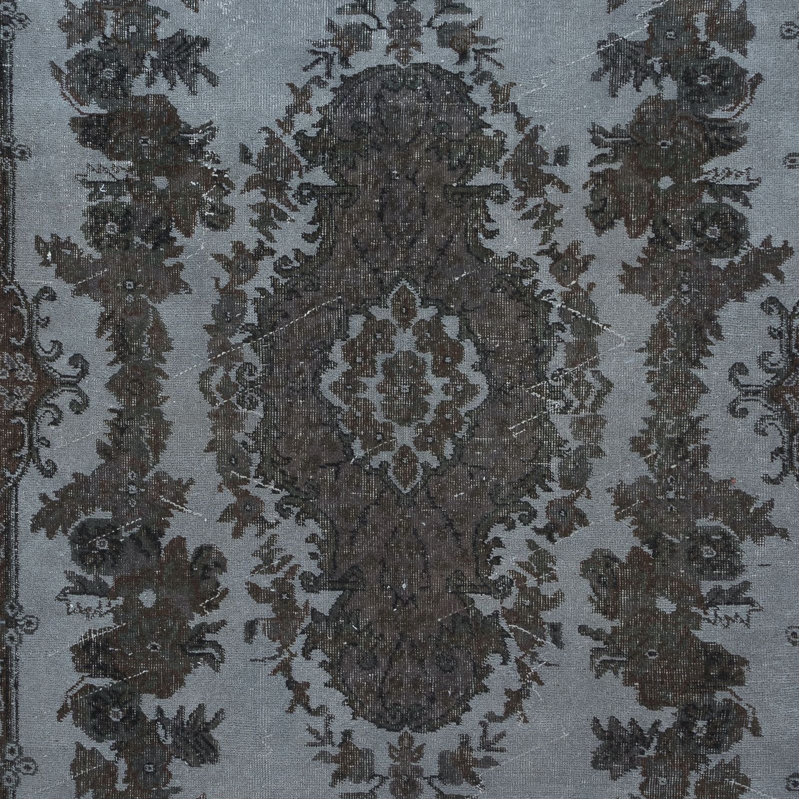5.3x9.7 Ft Gray Handmade Turkish Area Rug For Living Room And Dining Room photo 440.0