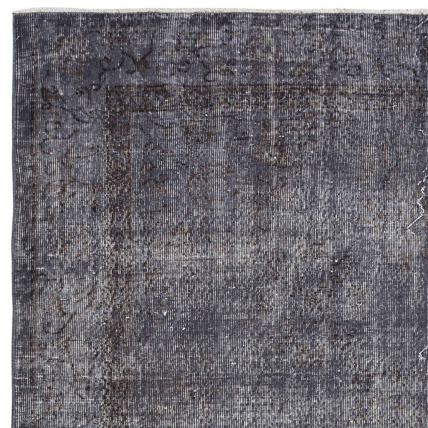 7x10.7 Ft Modern Gray Area Rug For Living Room, Handmade Upcycled Turkish Carpet photo Textiles