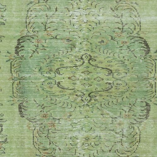 5.7x9.3 Ft Contemporary Handmade Anti Bacterial Green Color Turkish Area Rug photo 453.0