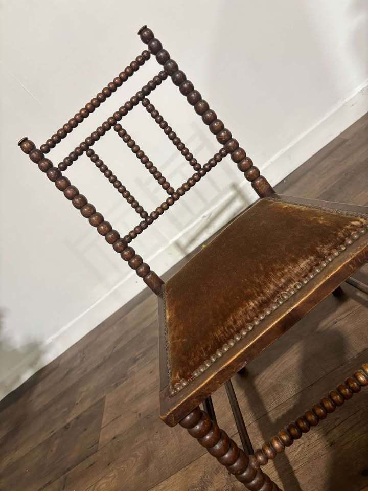 Victorian Mahogany Bobbin Leg Child's Chair photo Furniture