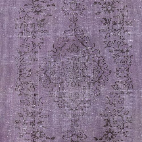 5.4x8.7 Ft Modern Anti Bacterial Area Rug In Purple, Hand Made In Turkey photo 401.0
