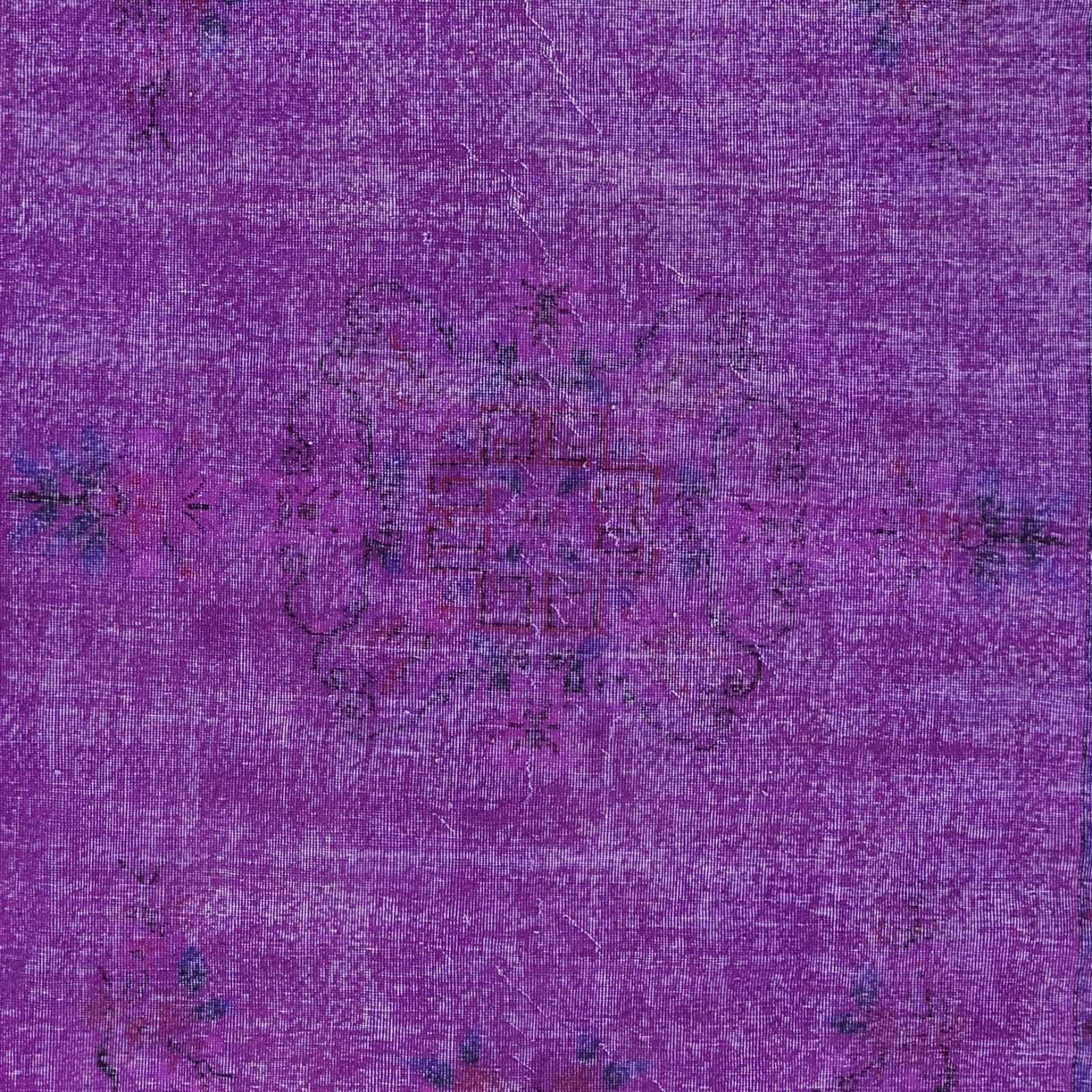 6.4x10.6 Ft Contemporary Wool Area Rug In Purple, Hand Knotted In Turkey photo 582.0
