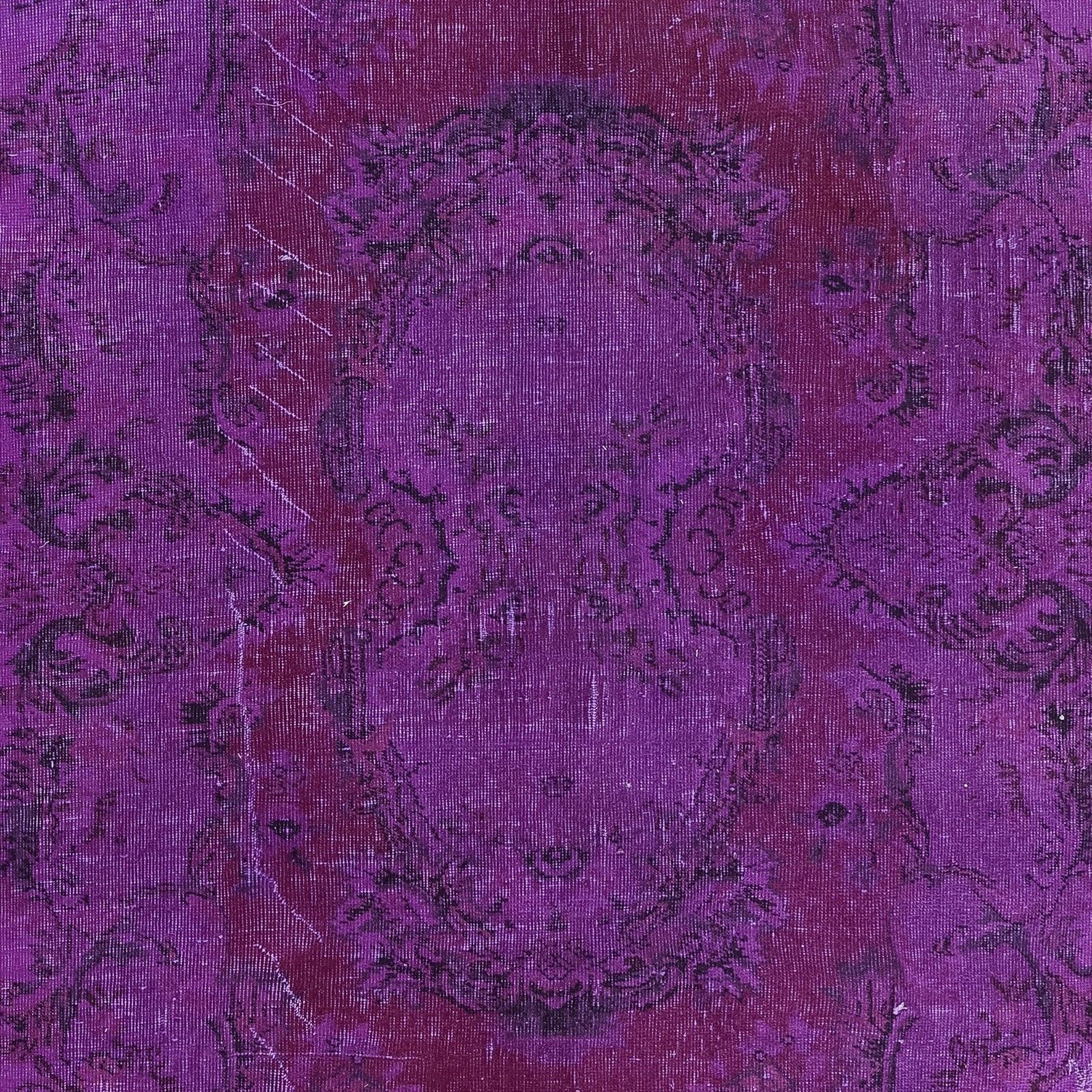 5x8.3 Ft Contemporary Wool Area Rug In Purple, Hand Knotted In Turkey photo 358.0