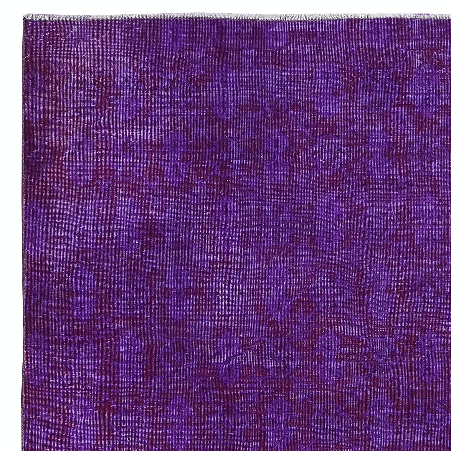 7.3x11 Ft Large Modern Handmade Turkish Wool Area Rug In Purple Colors photo Textiles