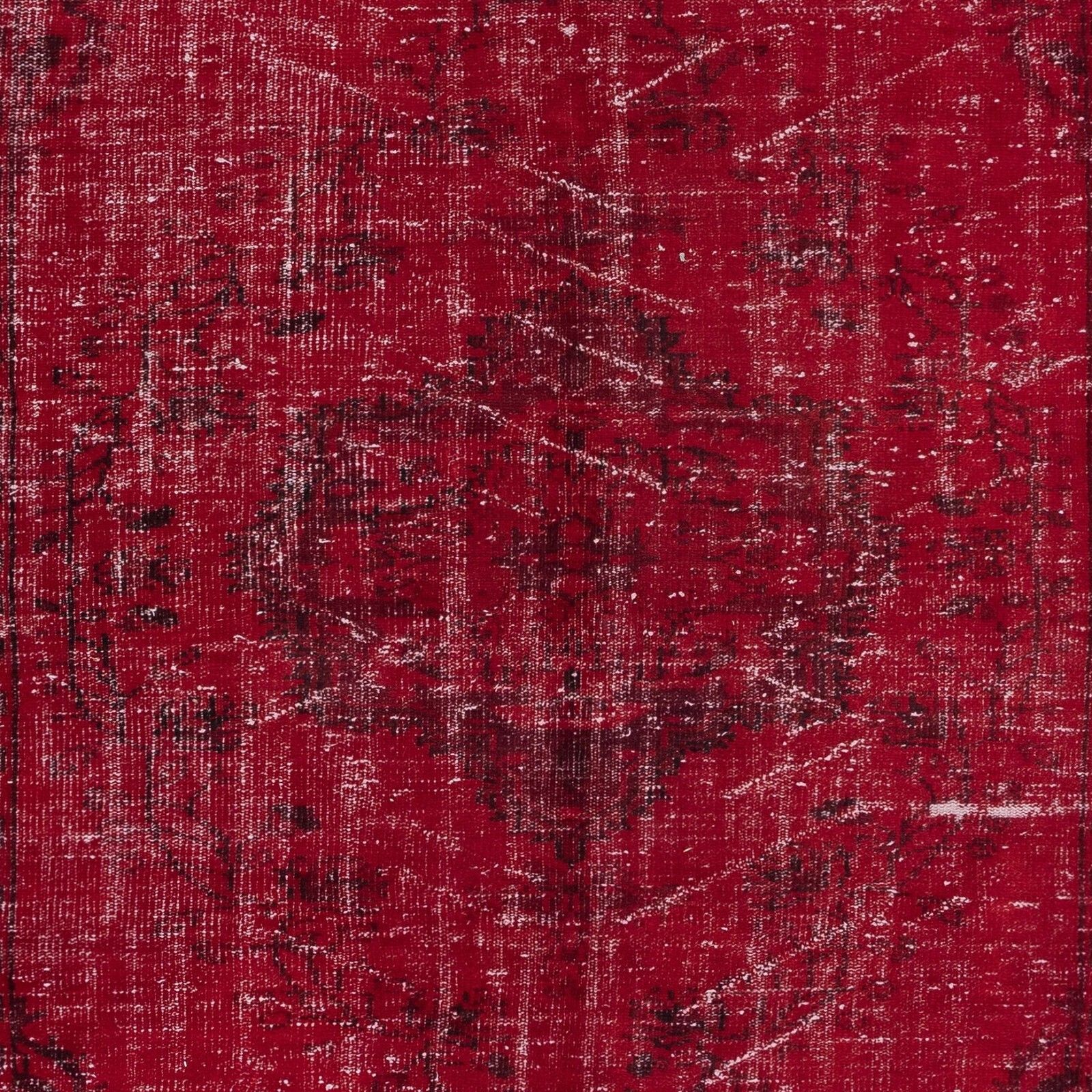 6.2x9.2 Ft Turkish Handmade Area Rug In Dark Red, Great 4 Modern Interiors photo 492.0