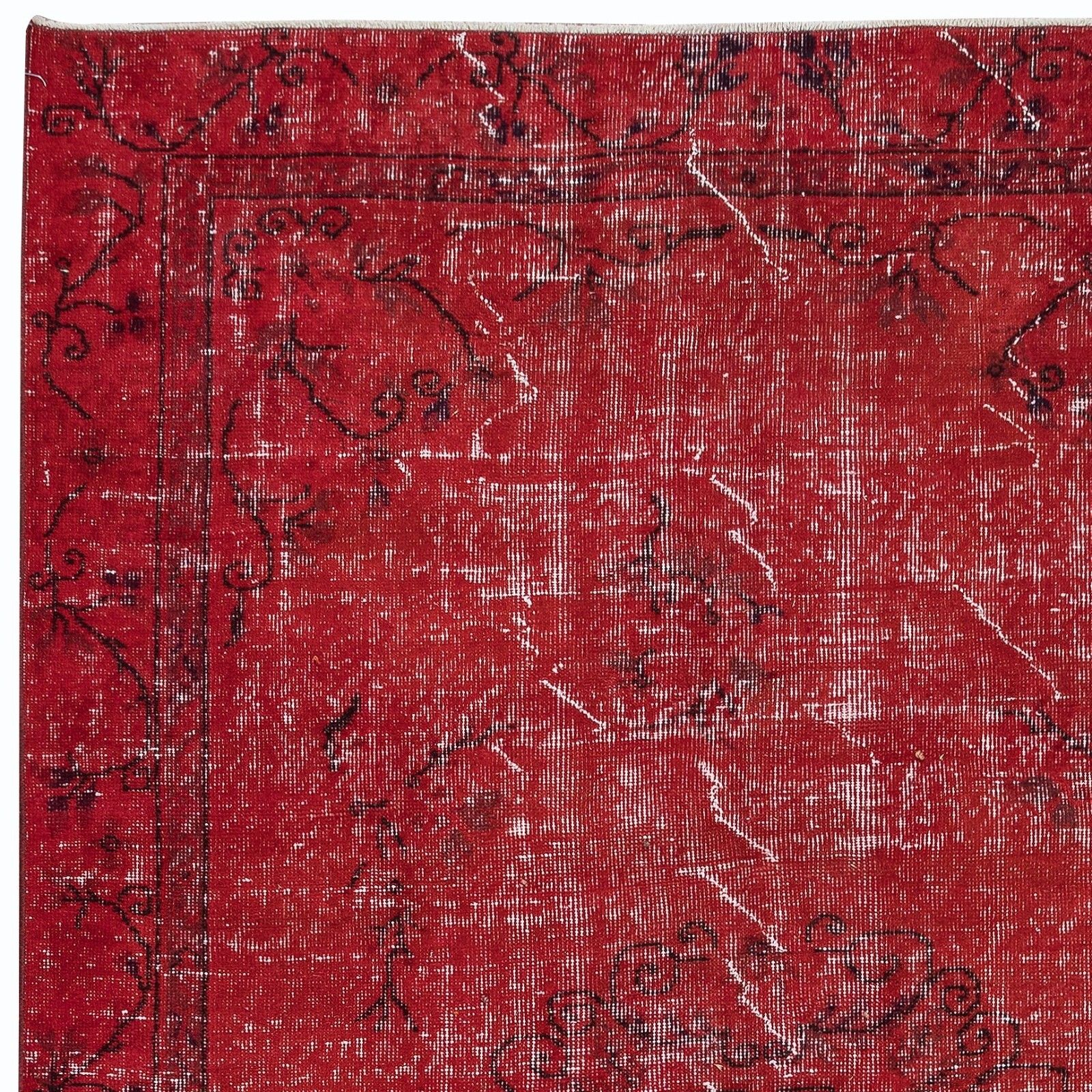 5x8.4 Ft Authentic Turkish Handmade Area Rug In Red, Great 4 Modern Interiors photo Textiles