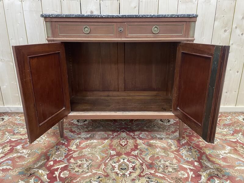 Buffet Bas De Style Louis XVI En Acajou Et Marbre photo Furniture