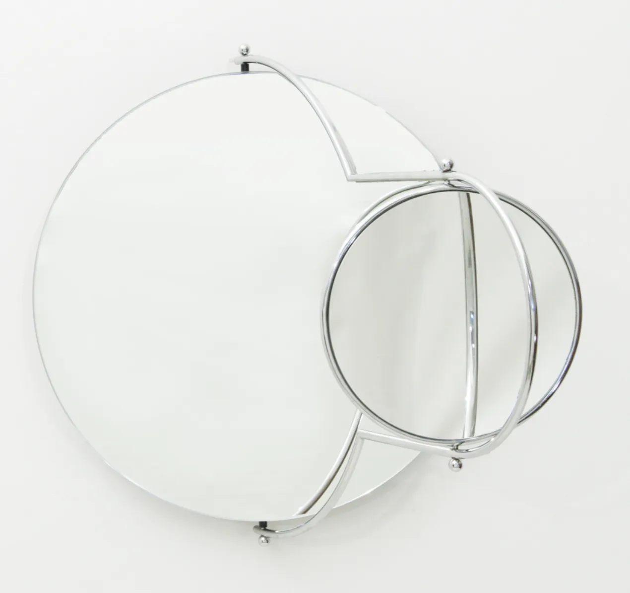 Rodney Kingsman Orbit Wall Mirror, 1980s, Steel photo for sale