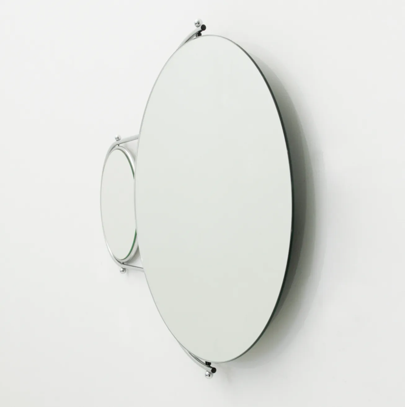Rodney Kingsman Orbit Wall Mirror, 1980s, Steel photo Home Decor