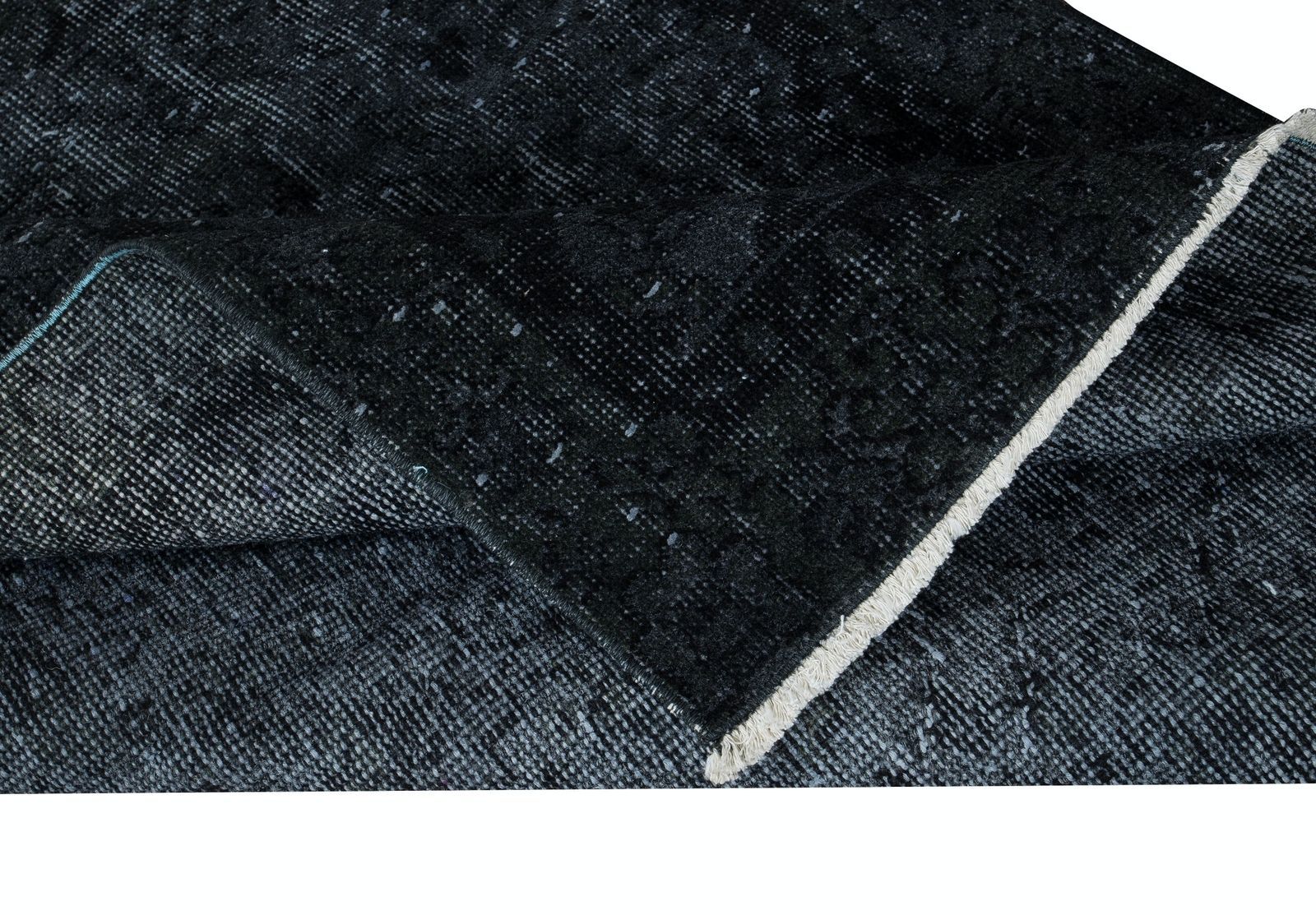 3.6x6.4 Ft Handmade Area Rug With In Black Colors, Contemporary Turkish Carpet photo for sale