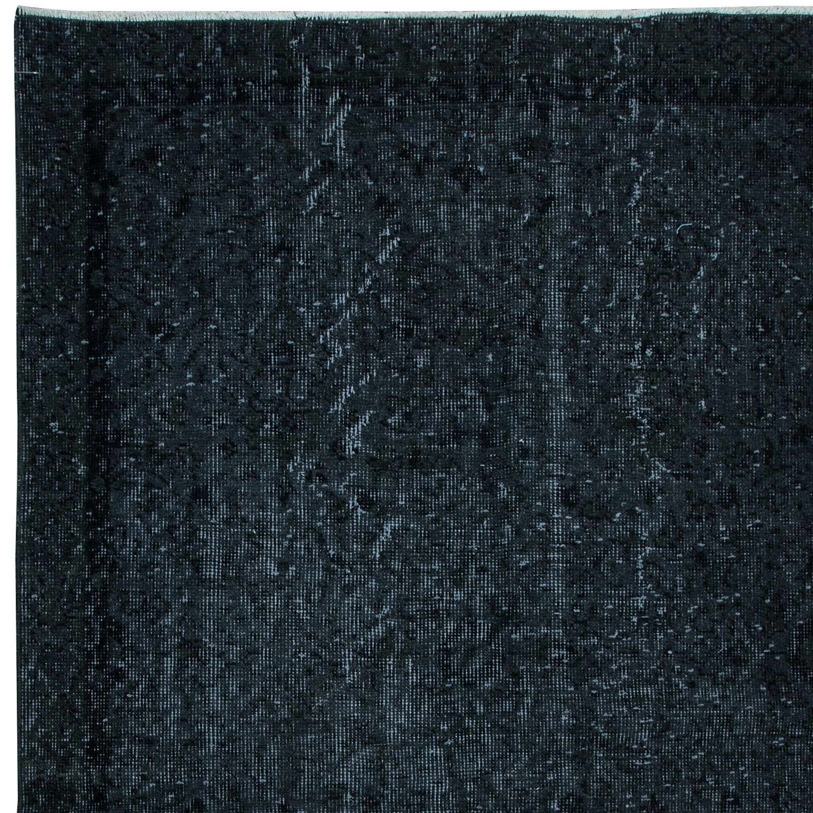 3.6x6.4 Ft Handmade Area Rug With In Black Colors, Contemporary Turkish Carpet photo Textiles