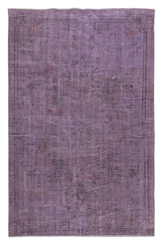 4.8x7.5 Ft Modern Purple Color Rug, Handmade Turkish Rug, Bohemian Home Decor