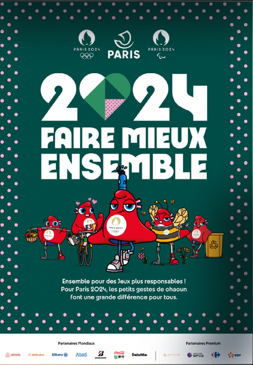 Poster Poster Paris Olympic Games Very Large Size 172x118cm 2024