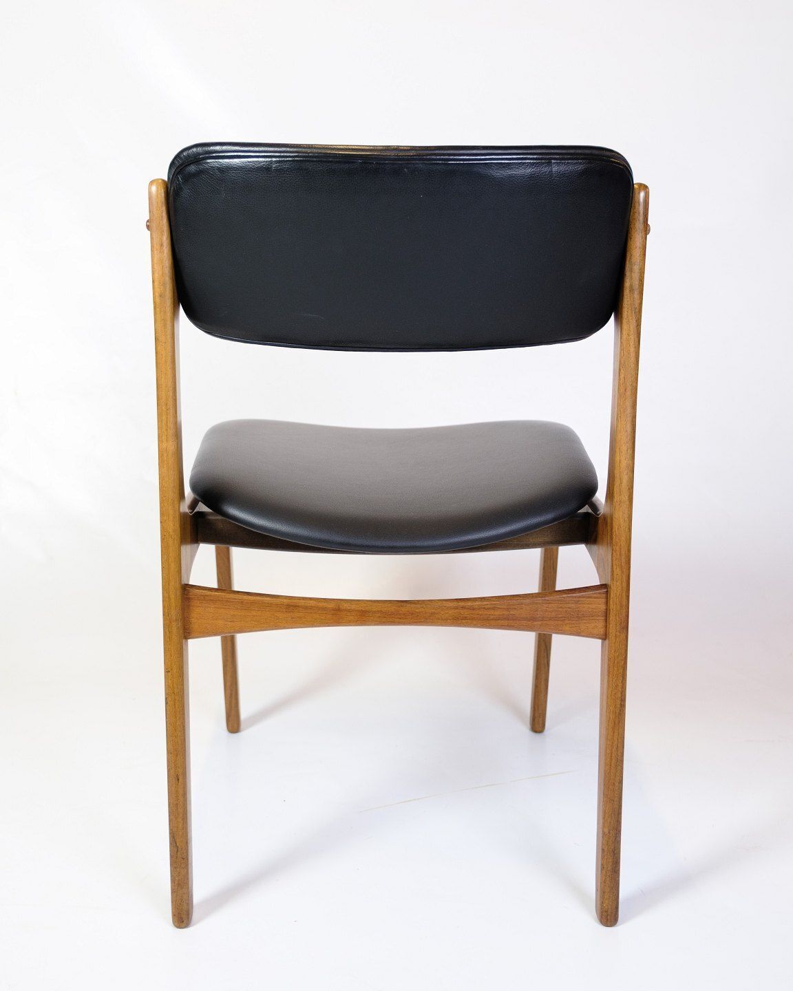Set Of Four Dining Chairs Model Od49 In Rosewood & Black Leather By Erik Buch For Od Furniture From 1950s photo 2685.0