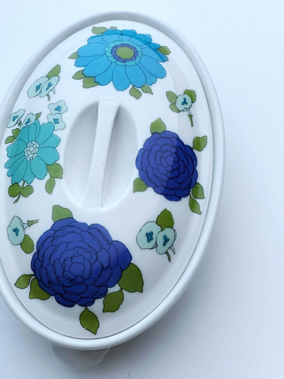 Pillivuyt French Porcelain Covered Casserole Dish 1970s With Serving Plate Rare Illustration photo vinterior