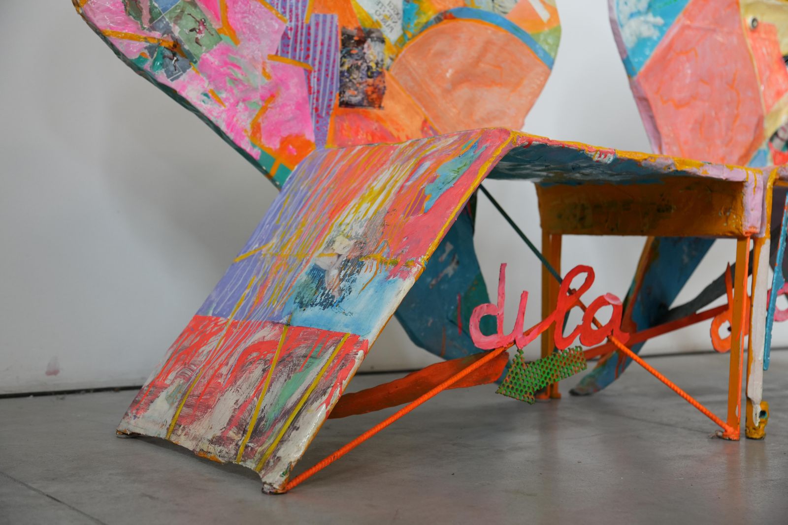 Guido Coletti Sculptural Modular Chairs (1995)   Heart Shaped Abstract Collage photo vinterior