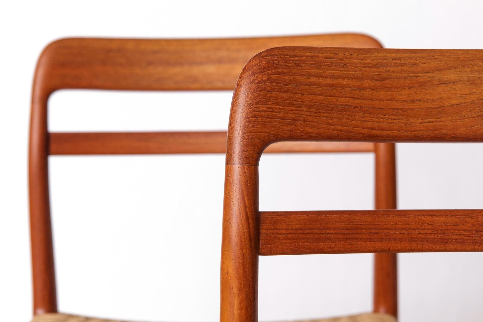 1 Of 2 Vintage Alf Aarseth Chair – Model 145, 1960s Teak Dining Chair, Danish Cord Seat, Norway photo 488.0