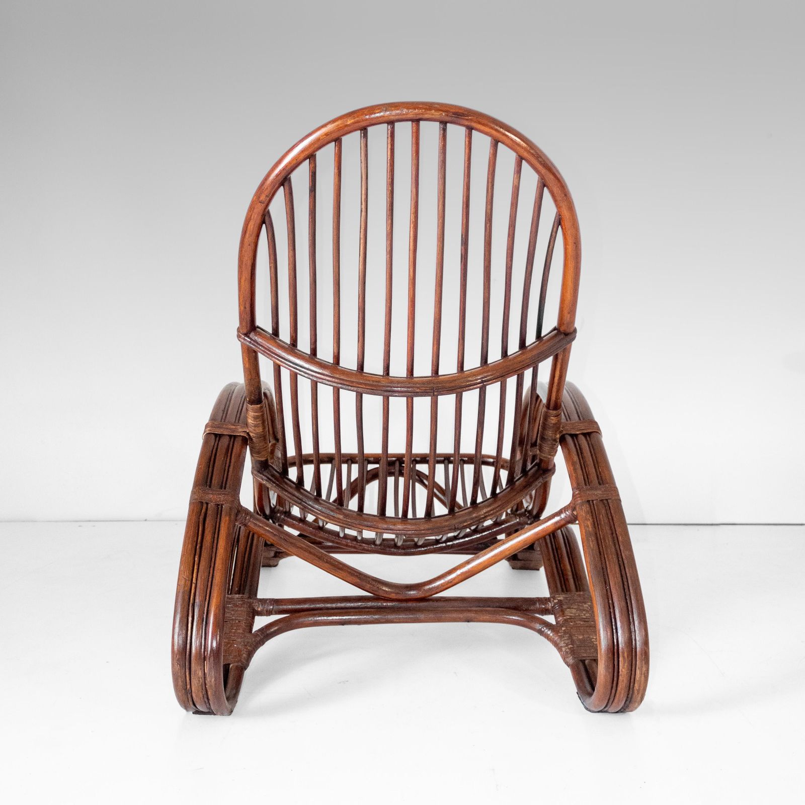 Mid Century Modern Bamboe Fauteuil In De Stijl Van Tito Agnoli, Italië, Ca. Jaren 1960 photo Meubels
