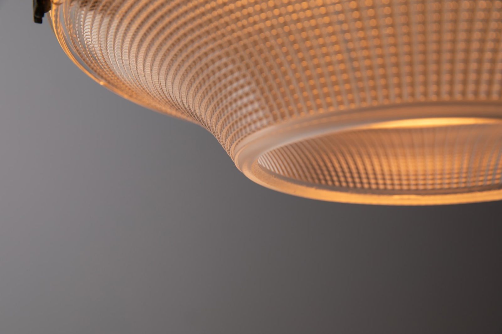 Holophane USA 2 Part Glass Pendant Light photo furniture