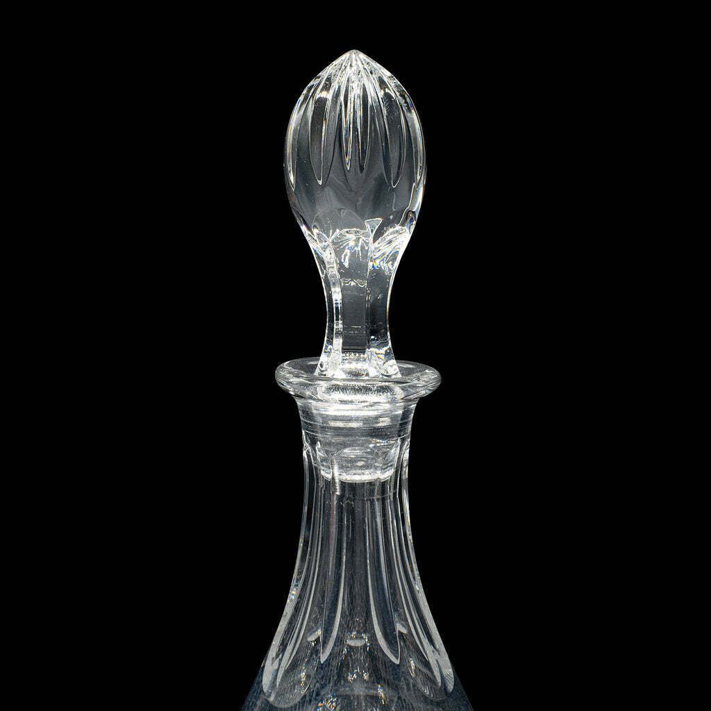Vintage Claret Decanter, English, Pineapple Cut Glass, Wine Vessel, Circa 1970 photo buy