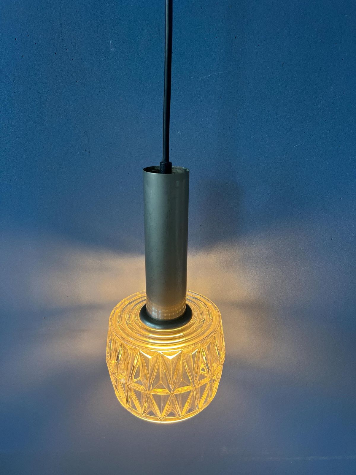 Mid Century Kristalglazen Hanglamp photo 186.0