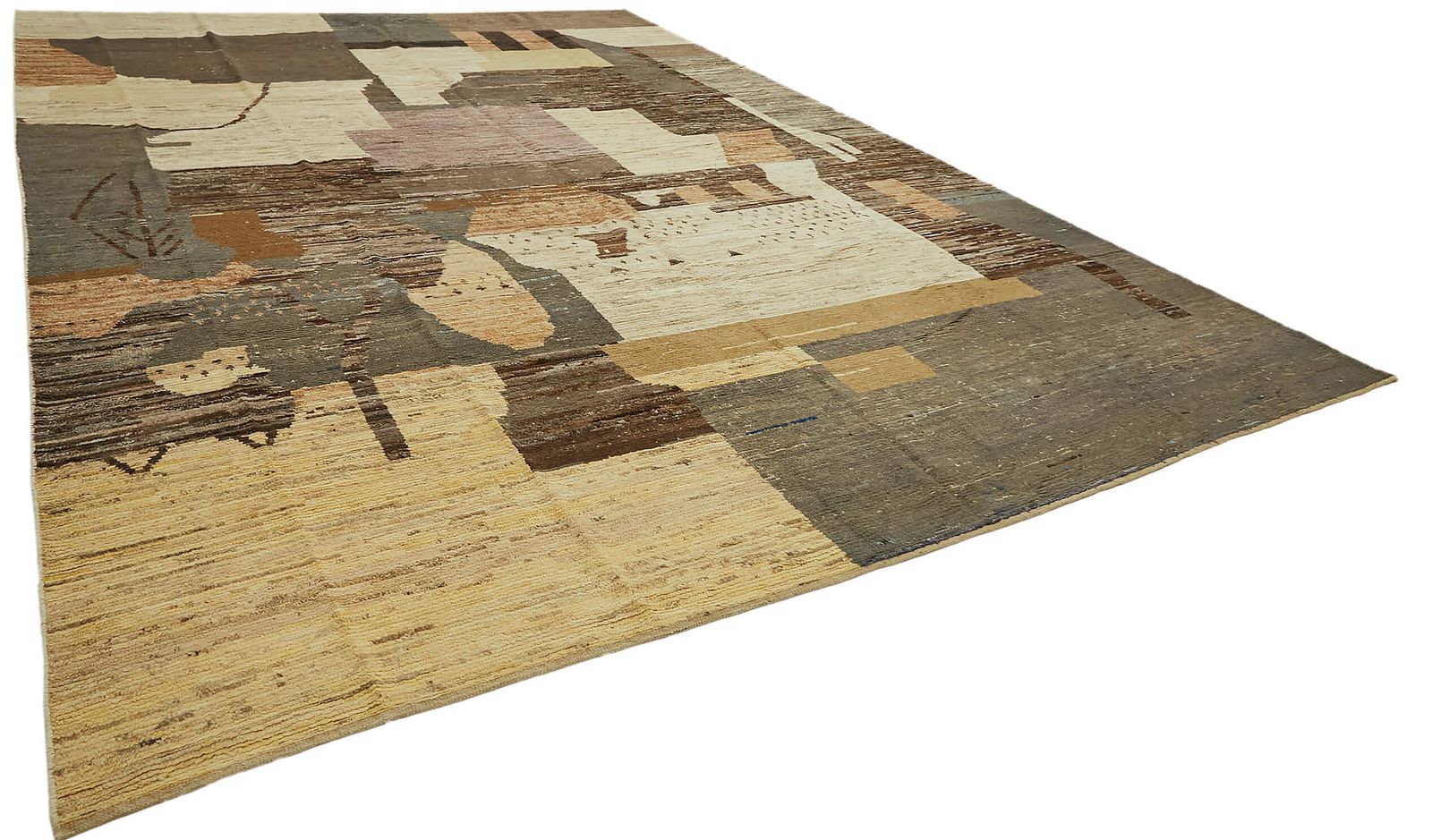Handmade Beige Modern Tribal Rug 347 Cm X 523 Cm photo furniture