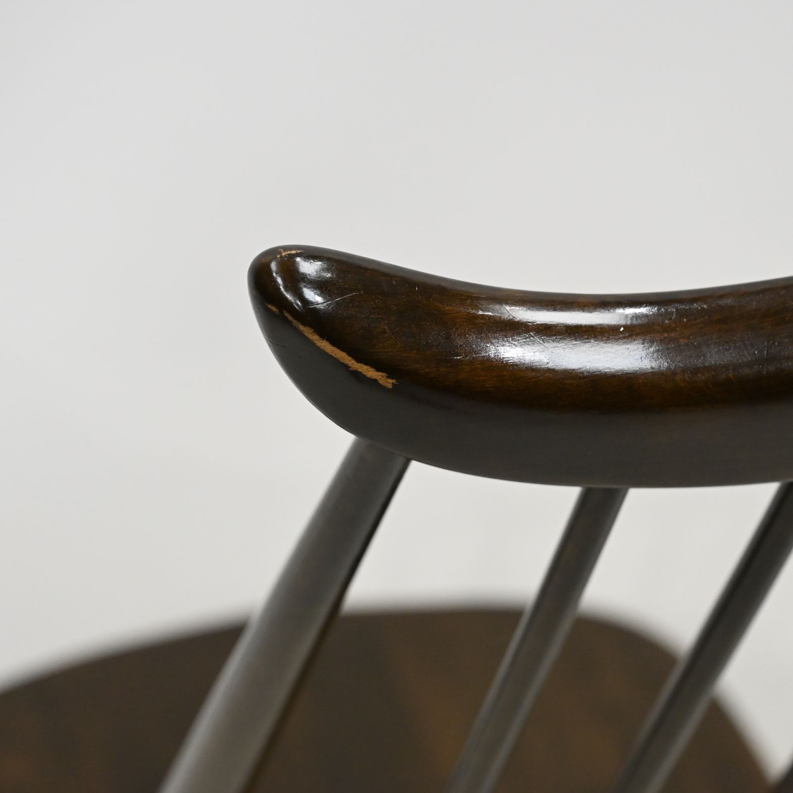 467.0 6 Ercol Number 369 Windsor Goldsmith Dining Chairs Dark Finish Free Uk Delivery photo