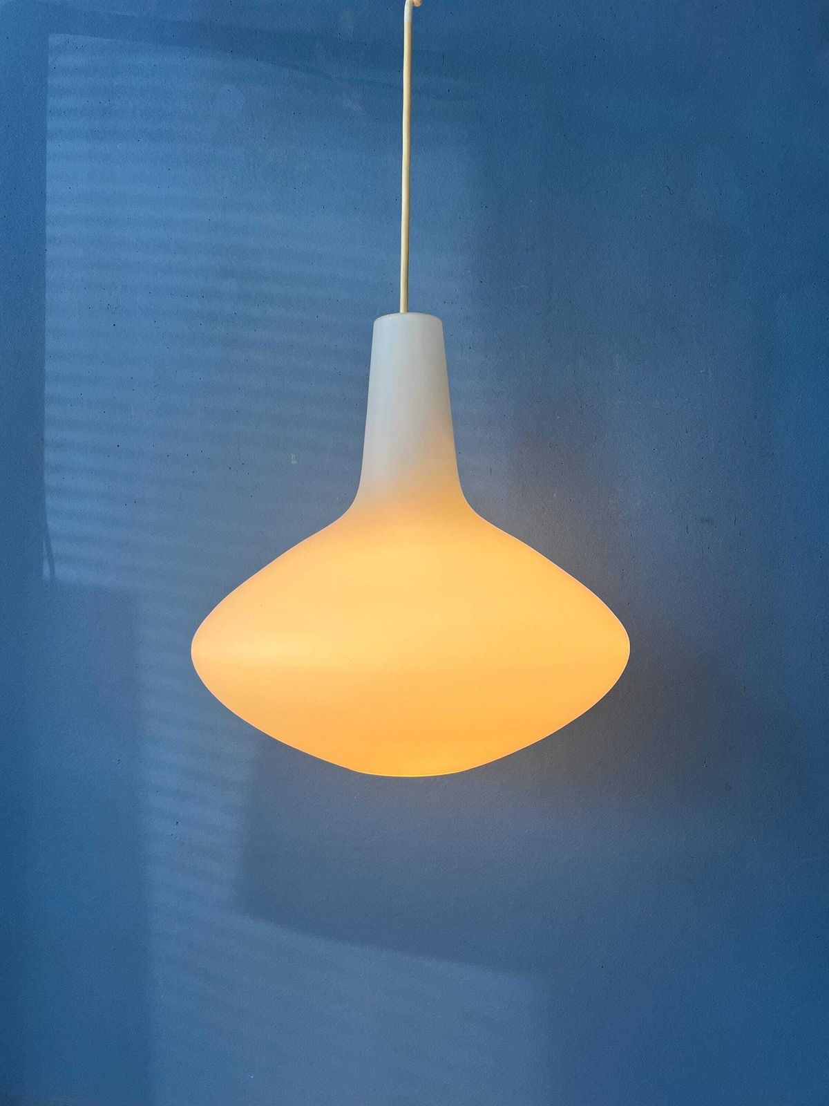 Opaline Glass 'Bulbo' Pendant Lamp By Lisa Johansson Pape For Stockmann Orno photo furniture