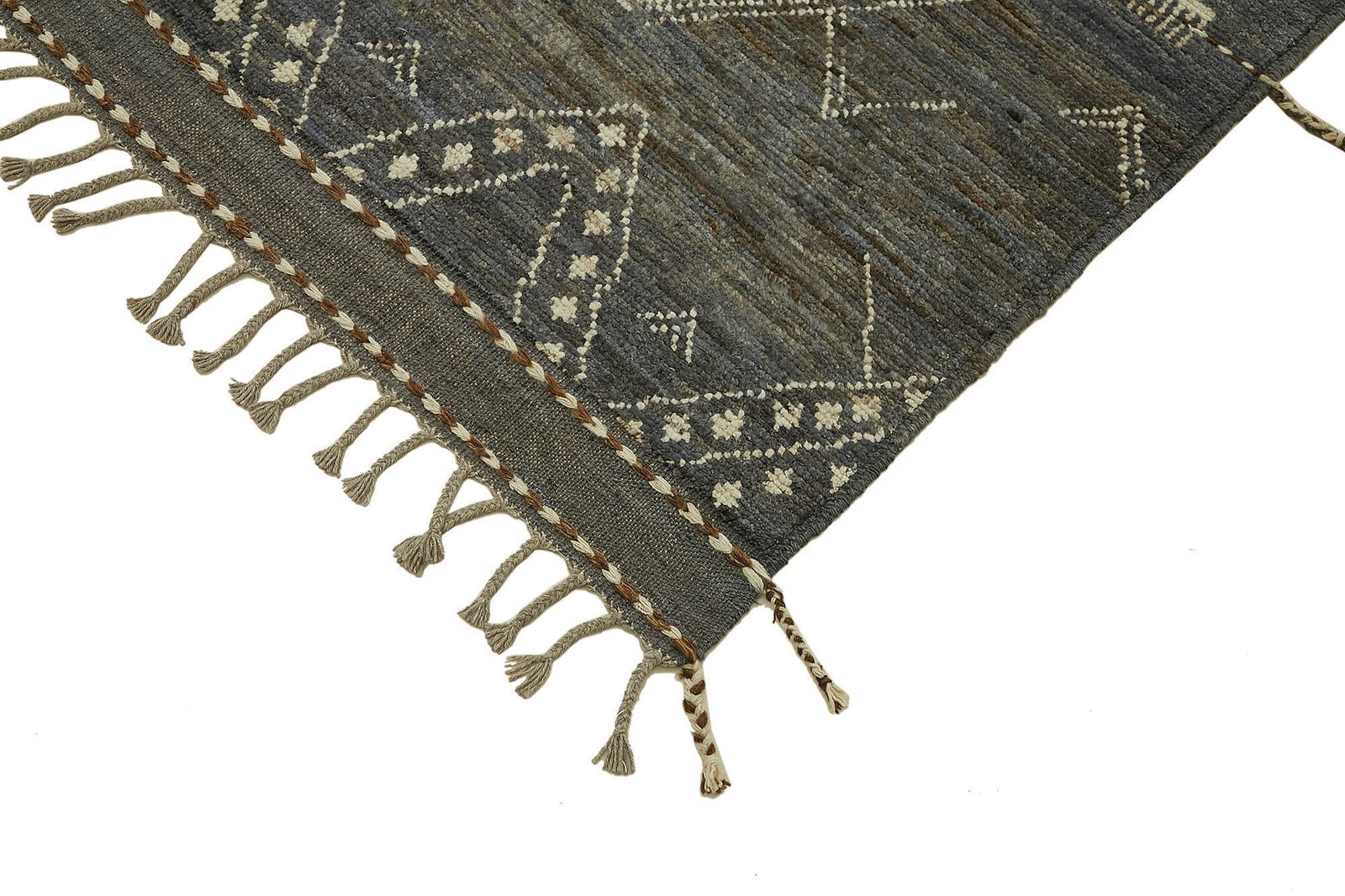 Handmade Grey Modern Tribal Rug 283 Cm X 370 Cm photo Textiles