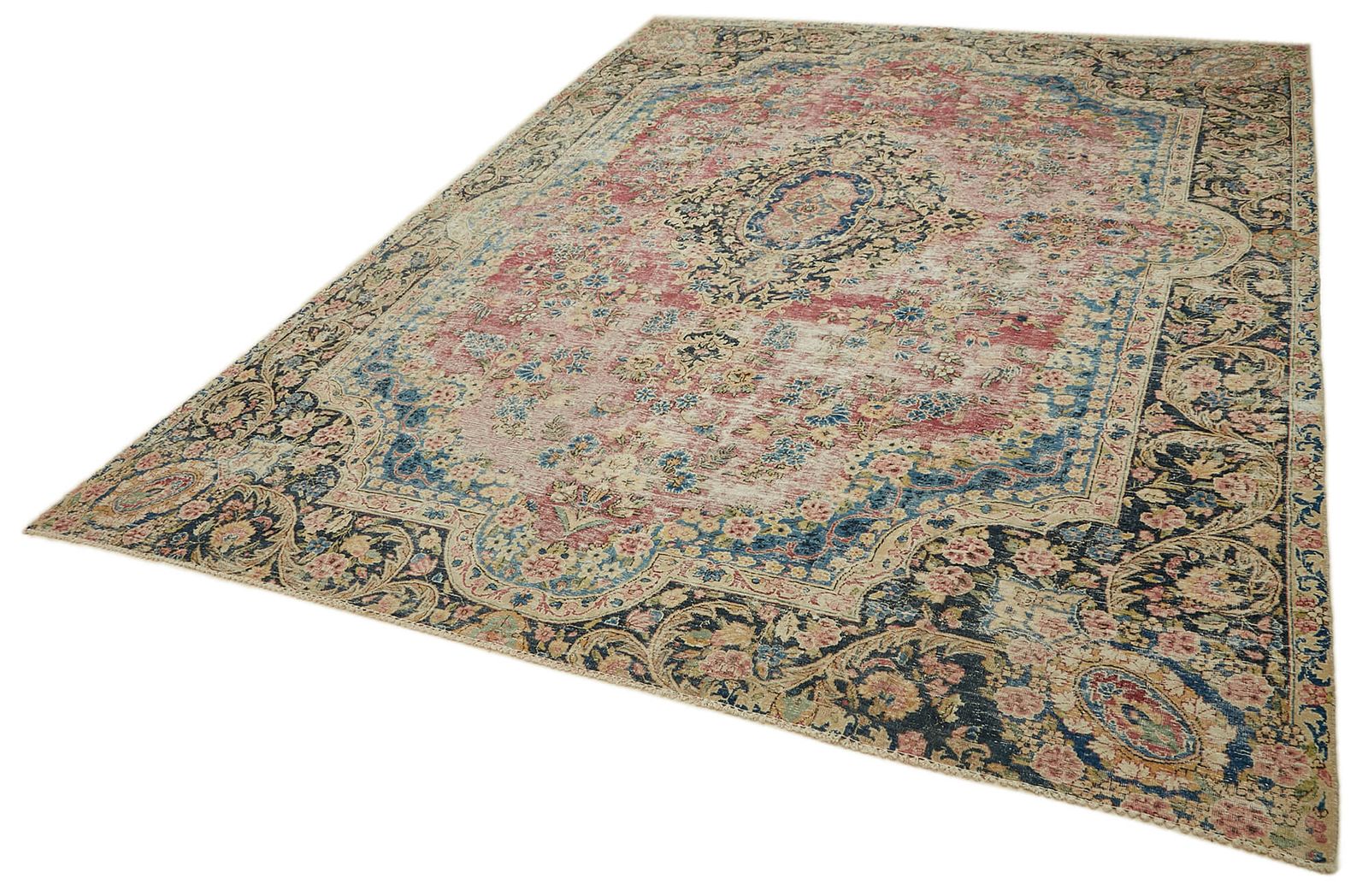Handmade Beige Vintage Large Area Rug 292 Cm X 385 Cm photo for sale