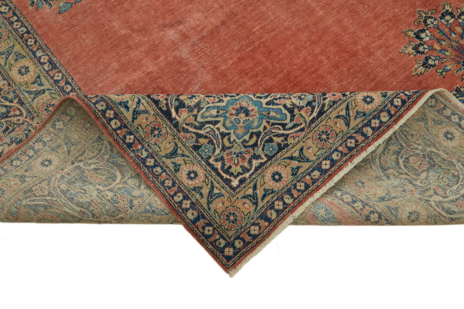 Handmade Red Vintage Large Area Rug 270 Cm X 365 Cm photo vinterior