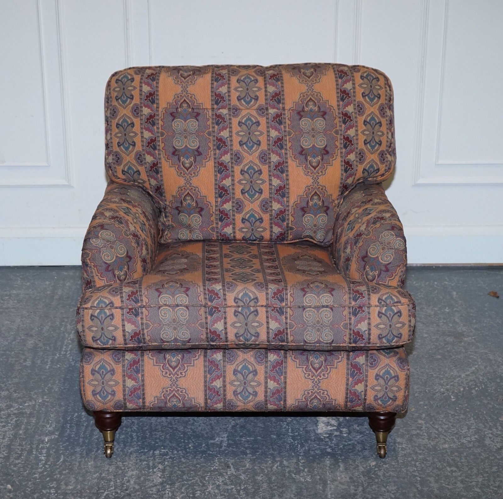 Lovely Multiyork Countryhouse Removable Fabric Howard Arm Style Lounge Armchair photo Furniture