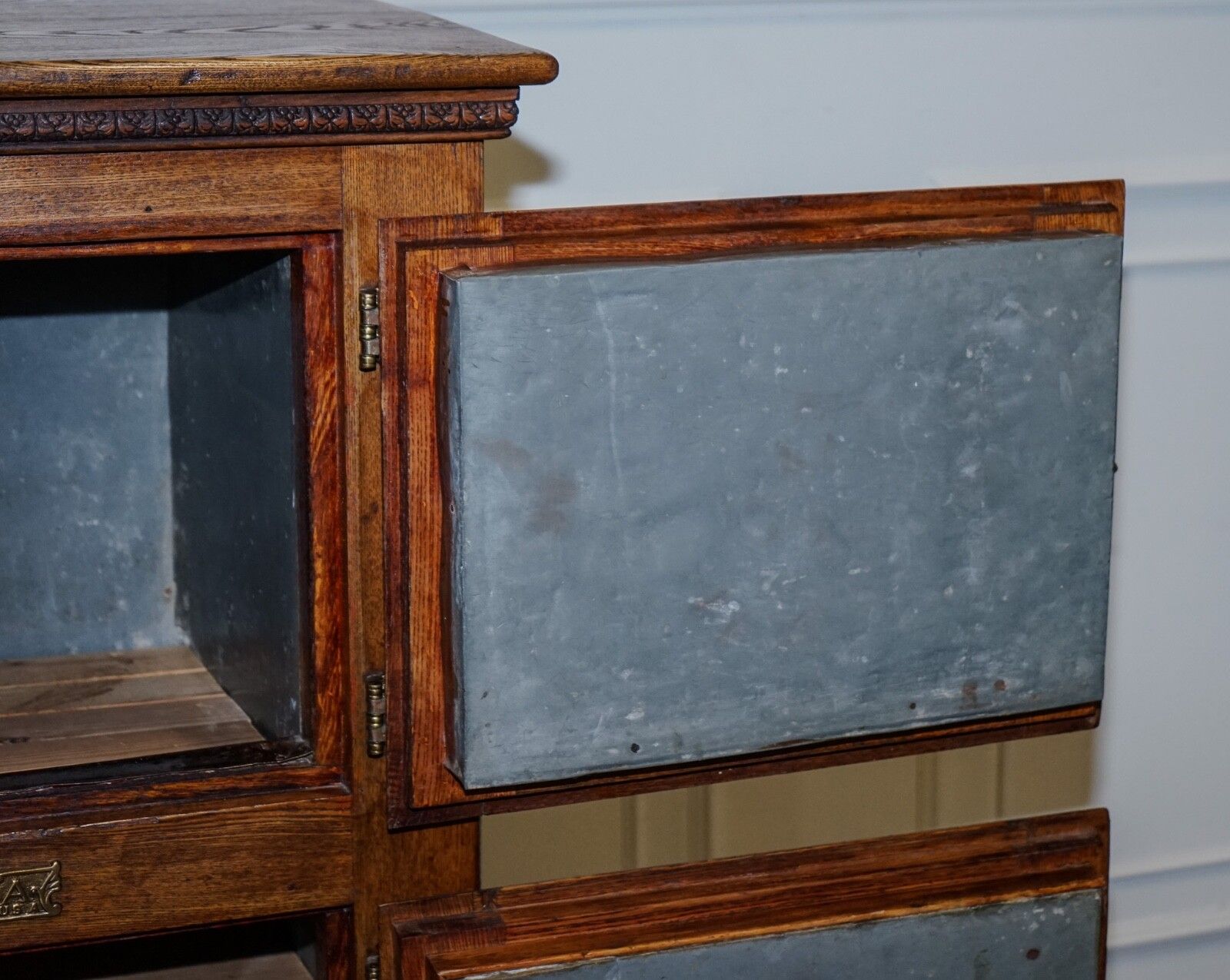 photo buy Circa 1900's Large North American Alaska Muskegon Oak Larder Ice Box Collectable