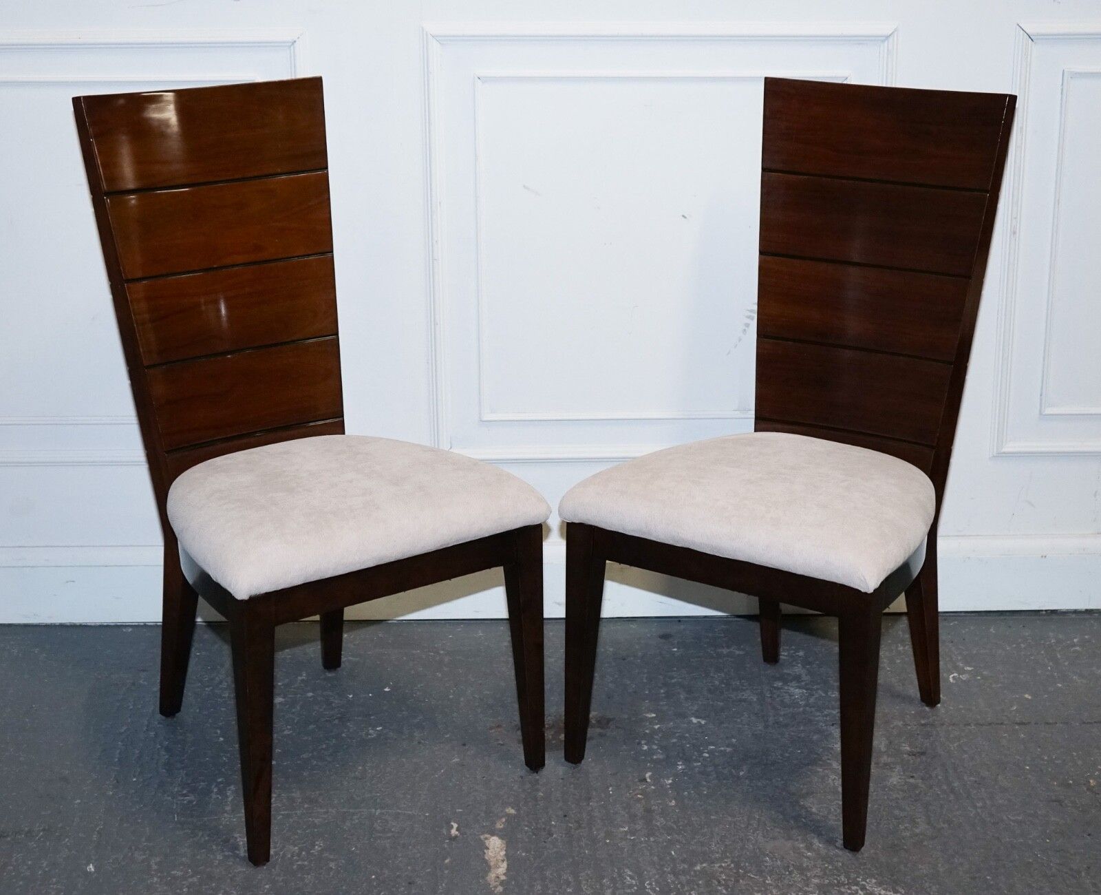 Set Of  10 Dining Art Deco Style Chairs By Giorgio Collection Italian Designer photo buy
