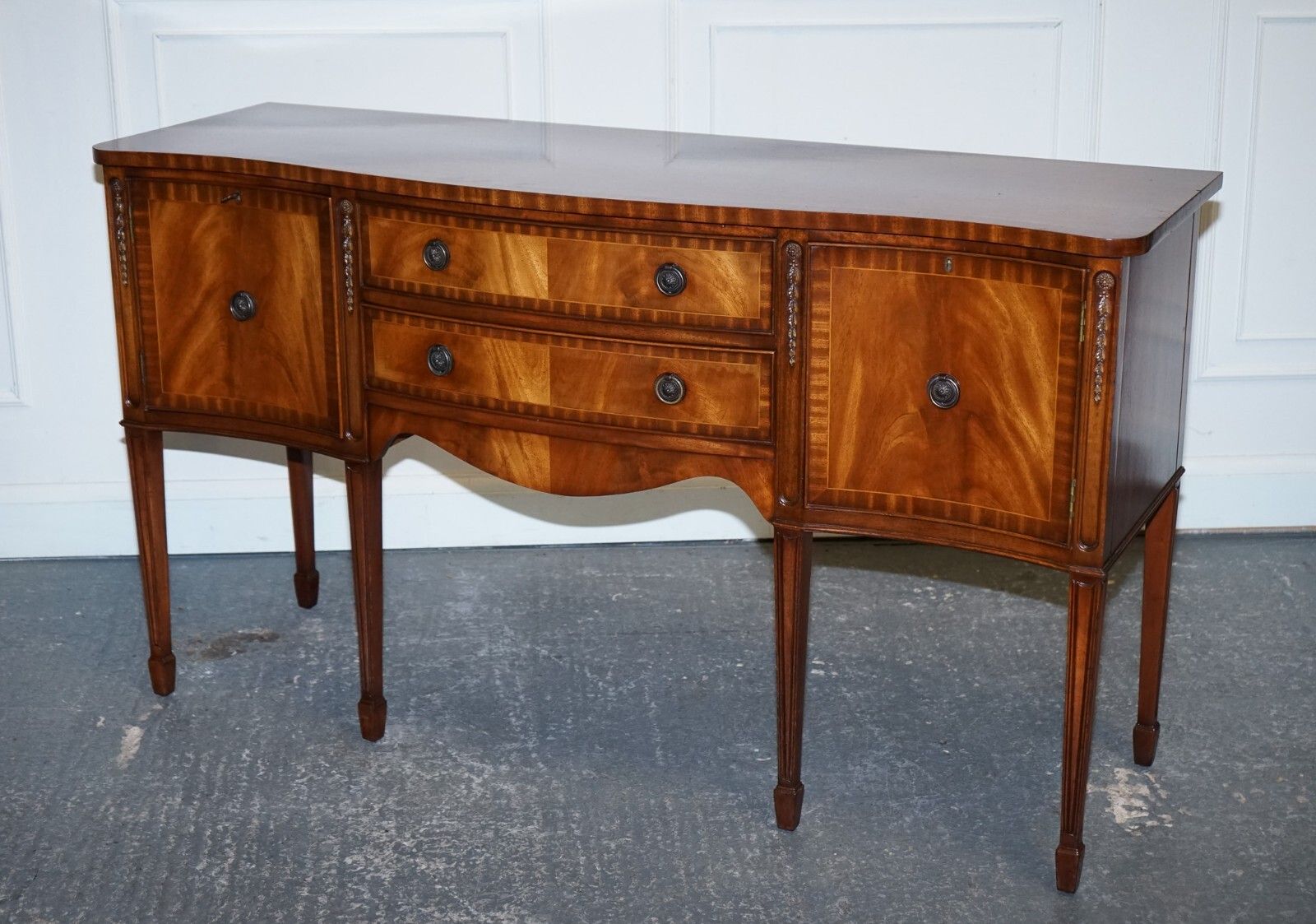 Vintage Edwardian Style Hardwood Sideboard Made By Jaycee Furniture photo for sale