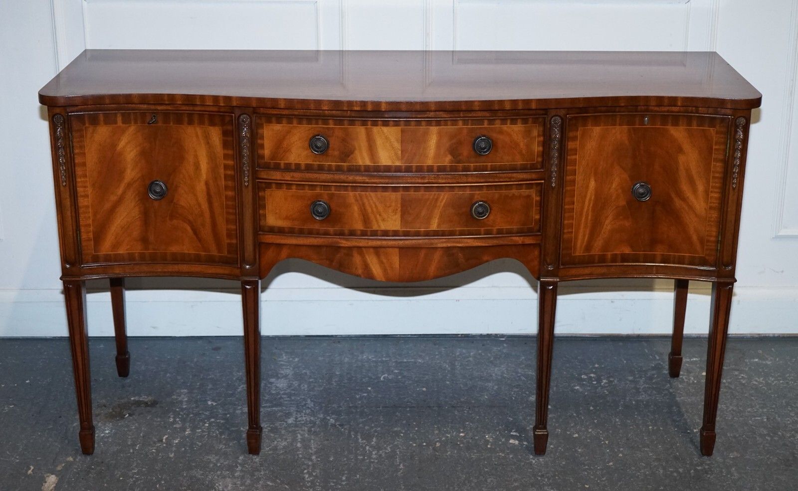 Vintage Edwardian Style Hardwood Sideboard Made By Jaycee Furniture photo Furniture