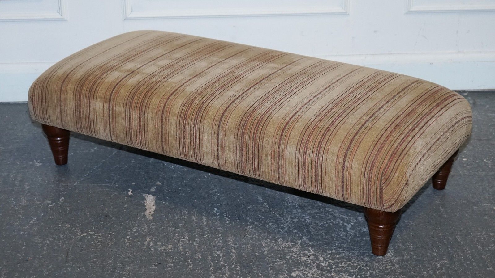 Vintage Parker Knoll Fabric Footstool Ottoman Matching Sofa Available photo for sale
