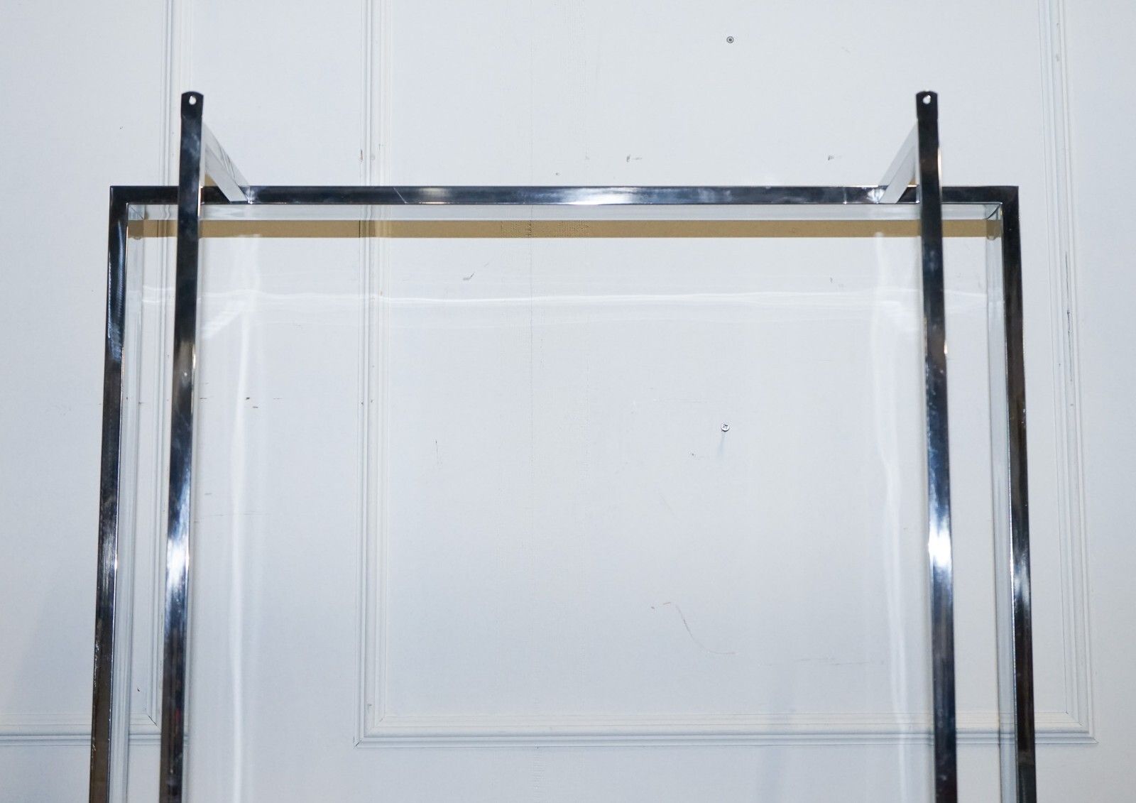 photo buy Polished Stainless Steel Black And Silver Art Deco Style Bookcase Shelf Display