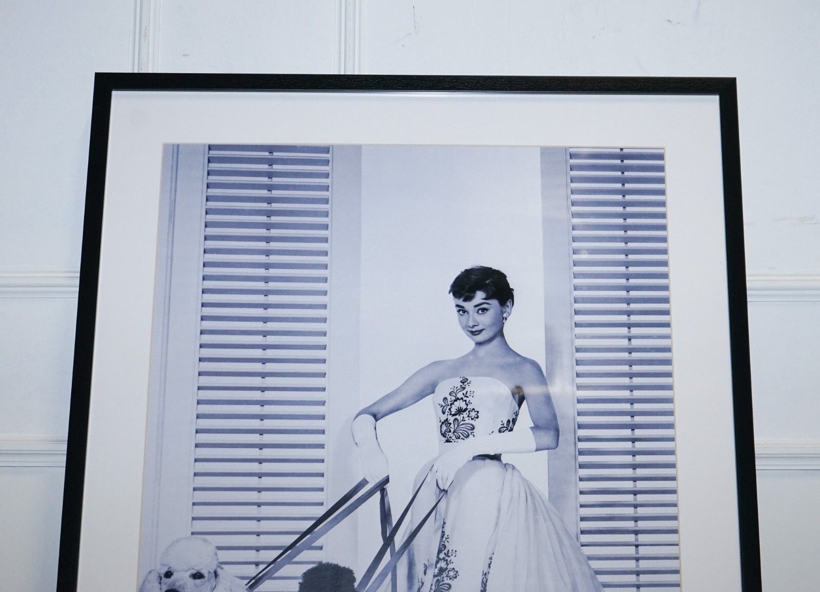 Framed Print Of Audrey Hepburn In The Silk Organdy Ball Gown photo 150.0